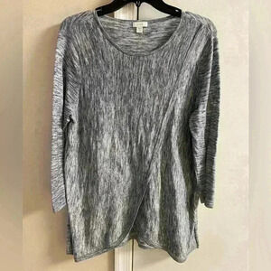 J Jill pure Jill sweater pullover lightweight heather blue Medium petite